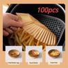 Air Fryer Paper Food Disposable Paper Liner Airfryer Kitchen Cookers Oil-proof Barbecue Plate Steamer Fryer Baking Accessories