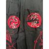 Used Beautiful condition, Karaku-Tamashii, one-piece overalls, Fujin Raijin embroidery, black, M