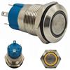 LED Fog Light Switch 12mm Chrome Snap-in + Socket