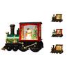 Christmas Train Lantern Decoration, Christmas Snowman Santa Train Water Swirling Glitter Lantern, Battery Operated Christmas Home Ornament