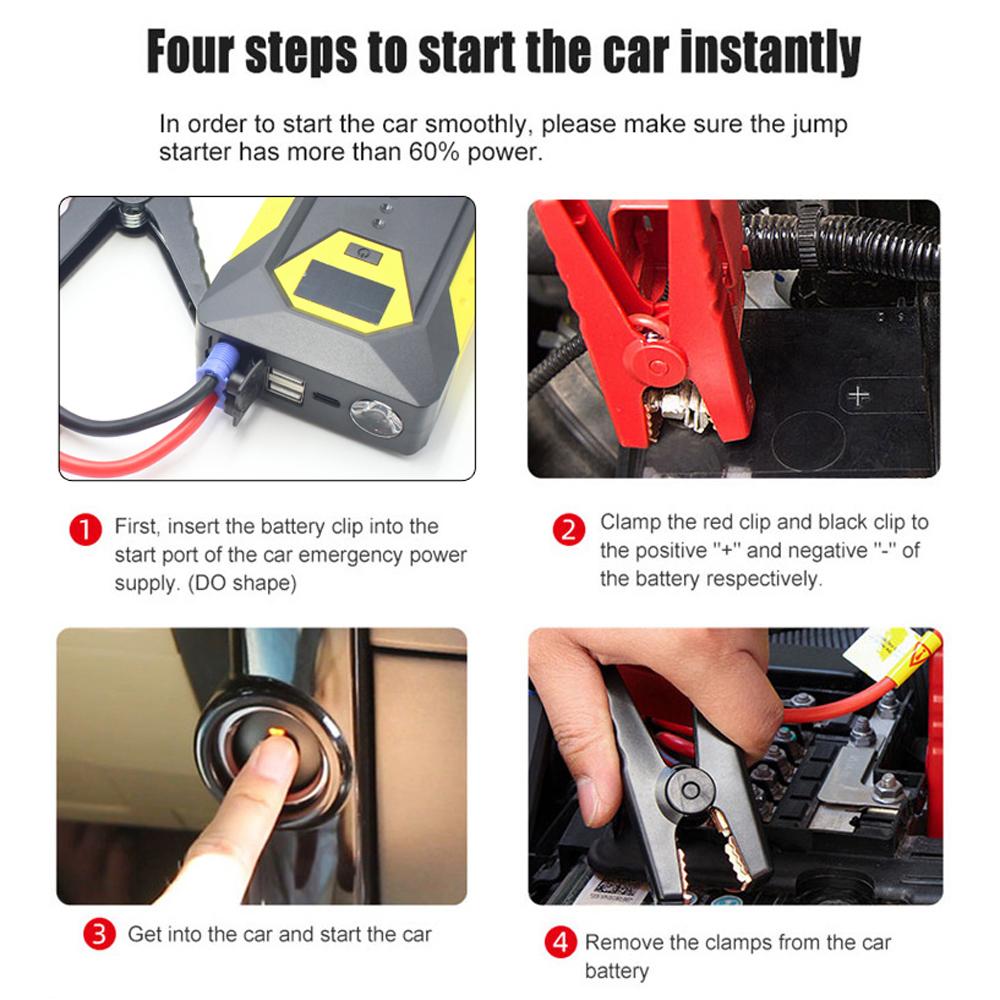 Многофункциональное пусковое устройство 600A Peaks Battery Booster Power Pack (До 6,0 л бензина или 5,0 л