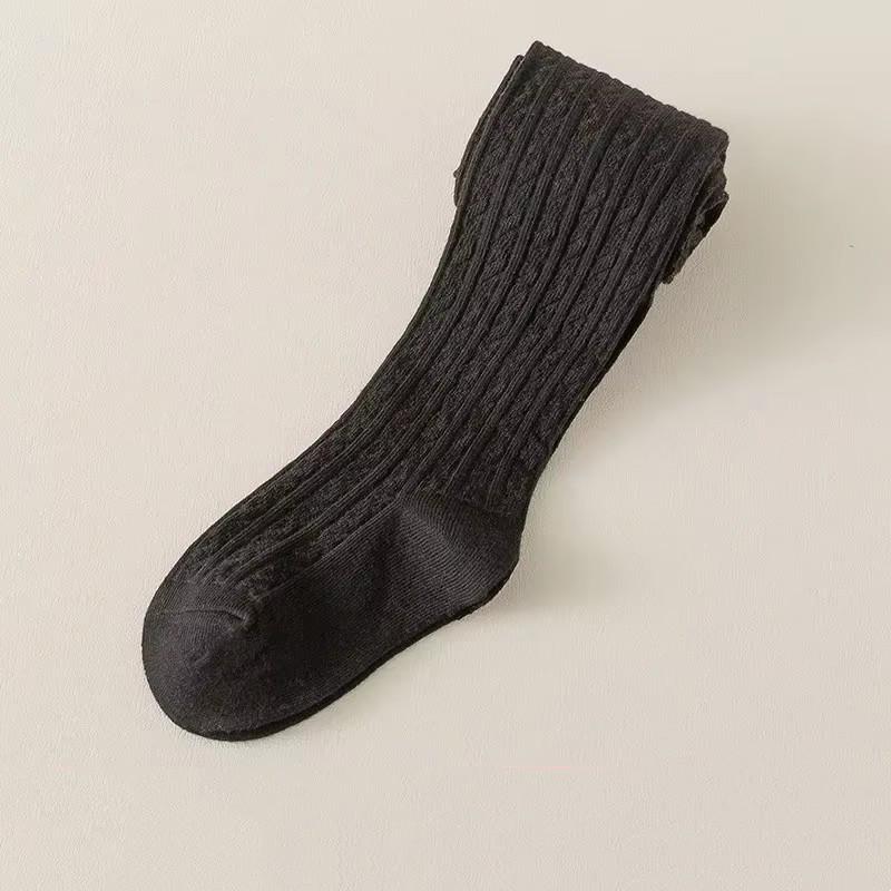 Новые весенне-осенние колготки для девочек с узором «перекрутки» для детей 0-6 лет, детские носки однотонного цвета с акулами, сочетающиеся с юбкой, корейская версия