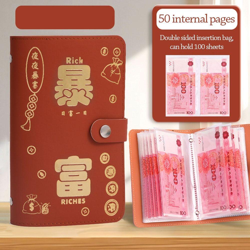 Экономьте деньги 100 конвертов Экономия денег Челлендж PU Экономия Челлендж Листы Дети