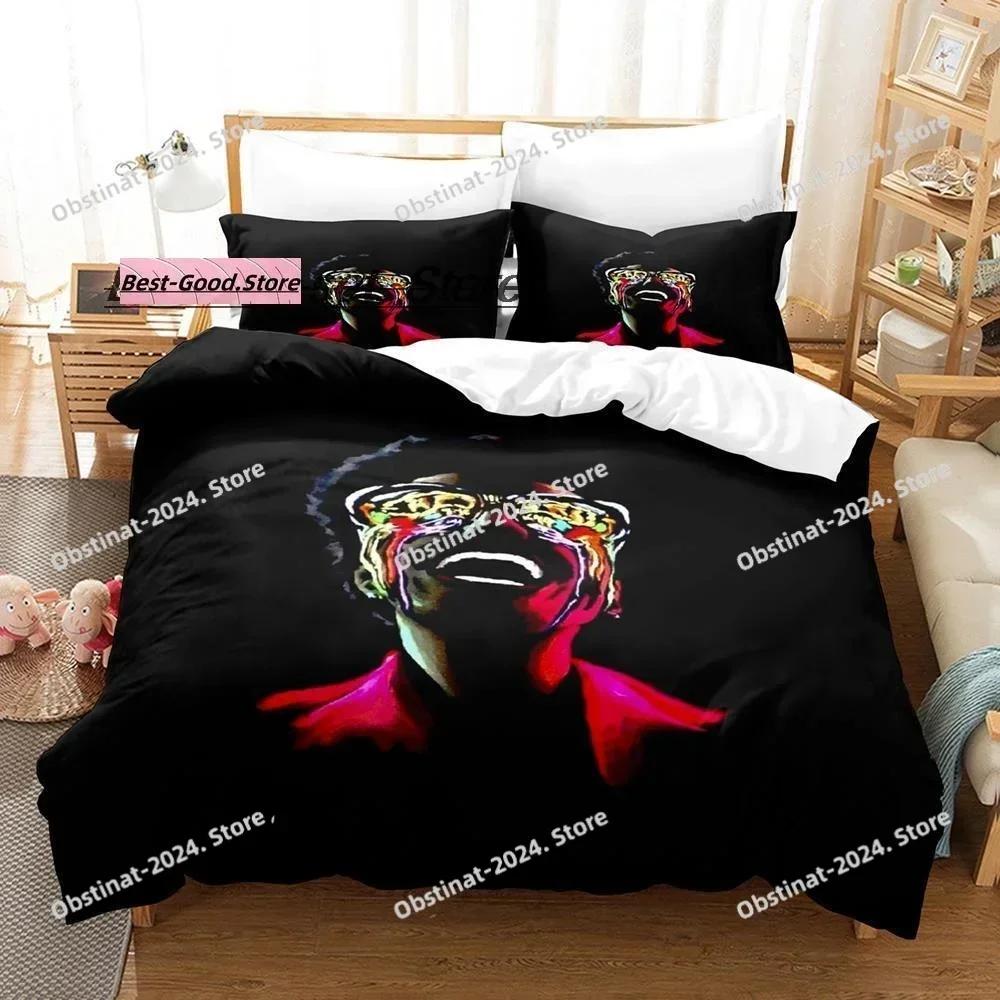 Fashion XO The Weeknd Bedding Set Printed single Comforter Quilt Bed Cover Duvet Cover Pillow Case 3 Pieces Sets Kids Adult Size