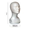 Mannequin Head Abstract Smooth Surface Foam Female Manikin Head Model Wig Hair Jewelry Display Stand for Shop