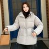 Новая свободная женская зимняя толстовка с капюшоном и поясом, 고급스러운, утолщенная, теплая, одежда-хлеб, хлопковая одежда, опт