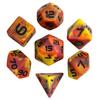 Cusdie Камуфляжный набор кубиков DND из 7 штук, полиэдрический набор кубиков для RPG, смоляной D20 D12 D10 D8 D6 D4 D% для настольных игр D&D Pathfinder Cthulhu