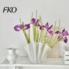 Flower Prop 26" Artificial Iris Flower, Real Touch Fake Bouquet with Long Stem Blooms for Arrangement, Wedding Centerpiece, Bridal Bouquet,