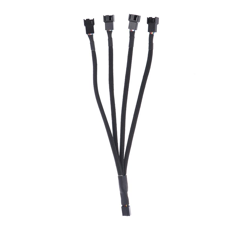 Pwm Fan Splitter 4Pin Adapter Cable 1 To 1 2 3 4 Computer Cpu Fan Splitter Cable