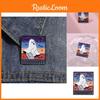 Adorable Ghost Shape Brooch Pin Fun Unique Design Metal Badge For Halloween Fashion