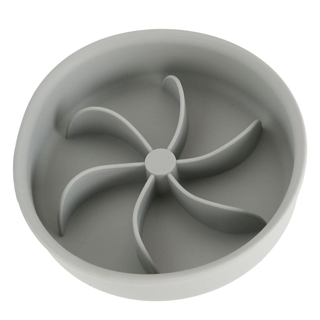Slow Feeding Bowl Thickened Silicone Preventing Choking Petal Shaped Column Rounded Corners Dog Slow Feeder