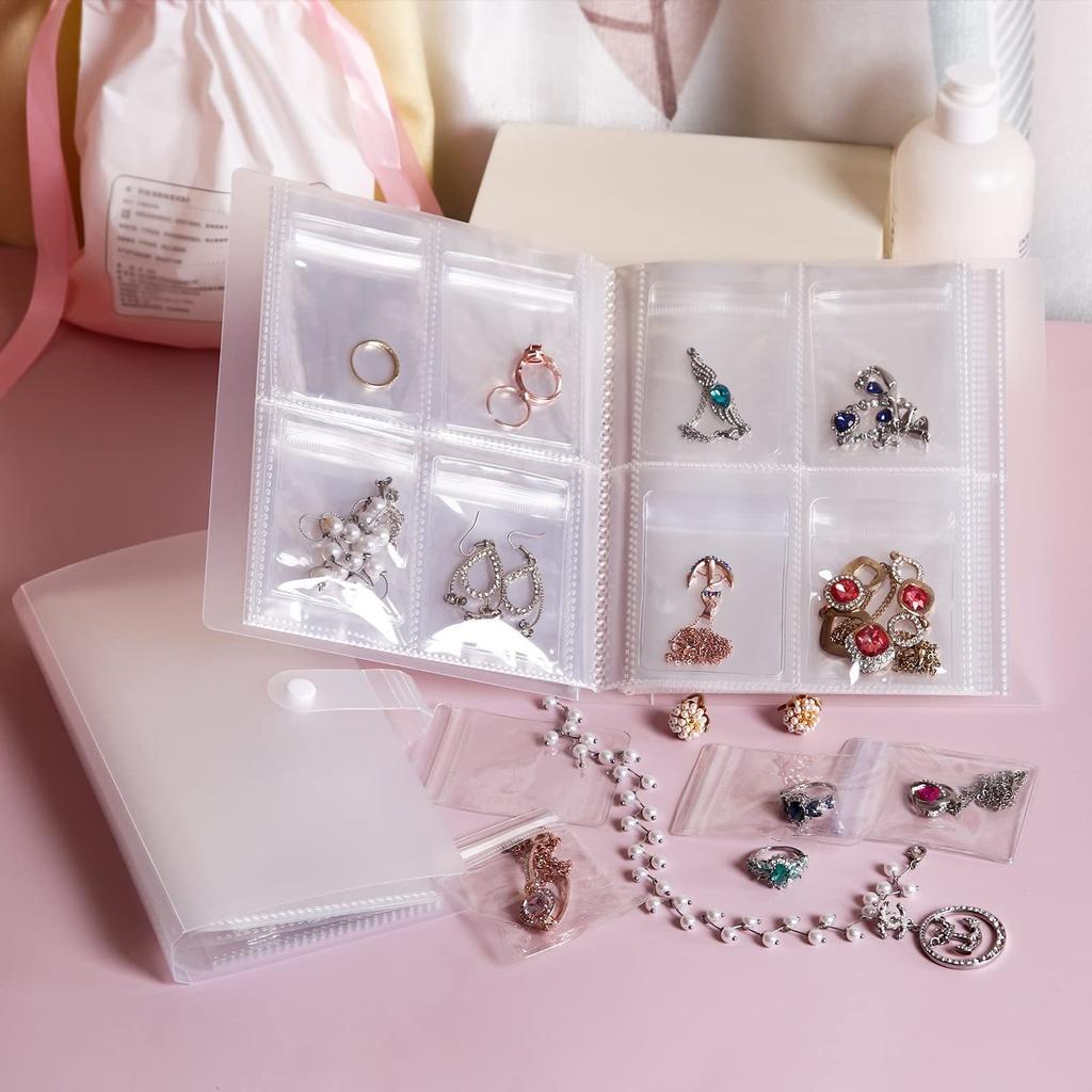 1/2/3/5/10 ШТ. 160-сеточная брошюра для хранения ювелирных изделий без маленьких кармашков, подходит для сережек, сережек и демонстрации ювелирных изделий