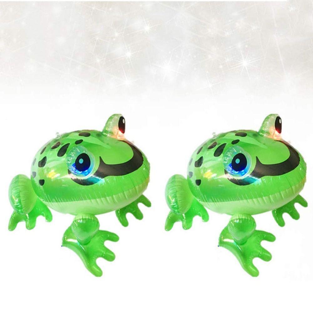 Фестиваль Декор для вечеринки Зеленая надувная игрушка-лягушка Светящаяся лягушка Надувная игрушка Надувная модель лягушки