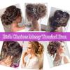 Синтетический шиньон, грязная резинка для волос, резинка для волос, пучок, вьющаяся прическа, шиньон, высокотемпературная накладная резинка для волос, пончик, накидка, хвостик