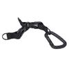 Plastic Carabiner D Ring Keychain Molle Webbing Gear Clip for Camping Hiking FishingBlack