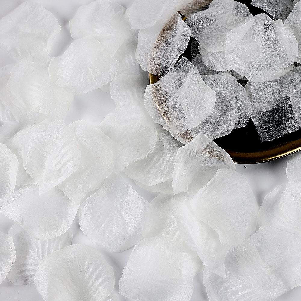 100pcs Colorful Love Romantic Warm Silk Rose Artificial Petals Wedding Party Pink Red Flower Favors Decoration Roses Supplies