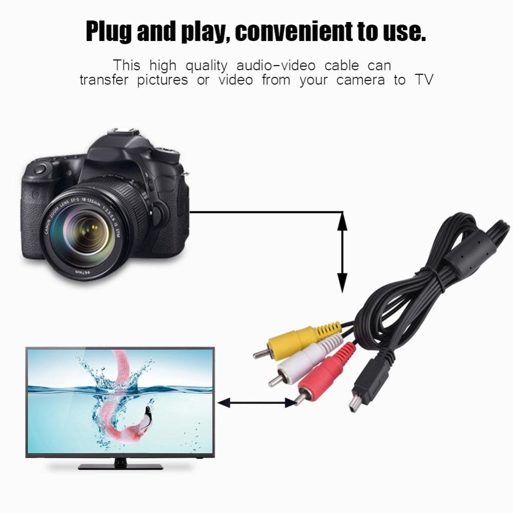 Длина 1,2 м Demeras Мини-кабель Plug and Play Стабильный видео/аудио AV-кабель для камеры Canon IXUS 990 IS 980 IS 970 IS 870 IS 200