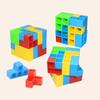 Милый мультфильм строительные блоки игра игрушки штабелирование блоки игрушка баланс головоломка доска кирпичная сборка дети дети раннее образование игрушки