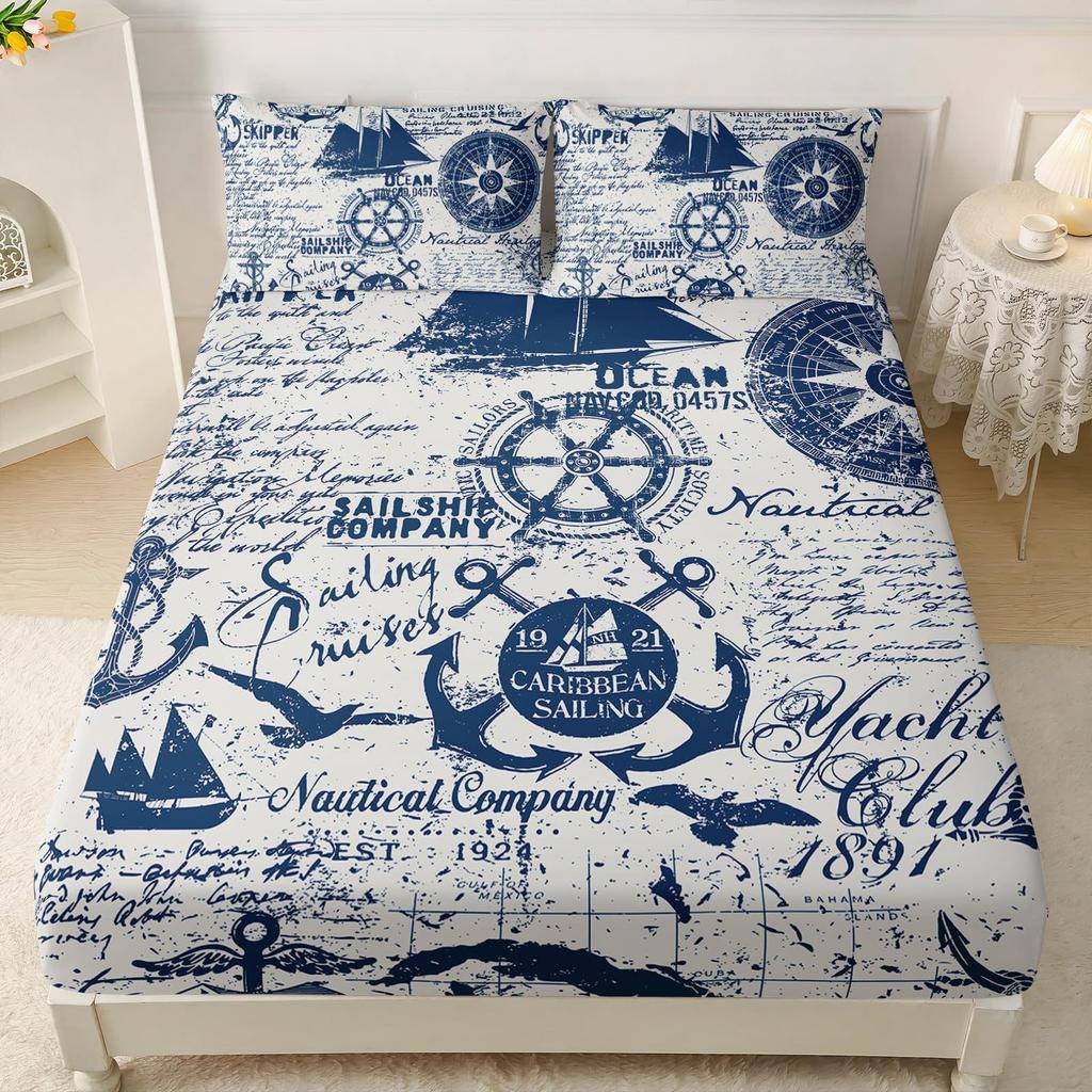 Собака Животный Узор Шапка на Кровать Трехпредметный Комплект Цифровая Печать Постельное Белье Шапка на Кровать Трехпредметный Набор Дети И Взрослые