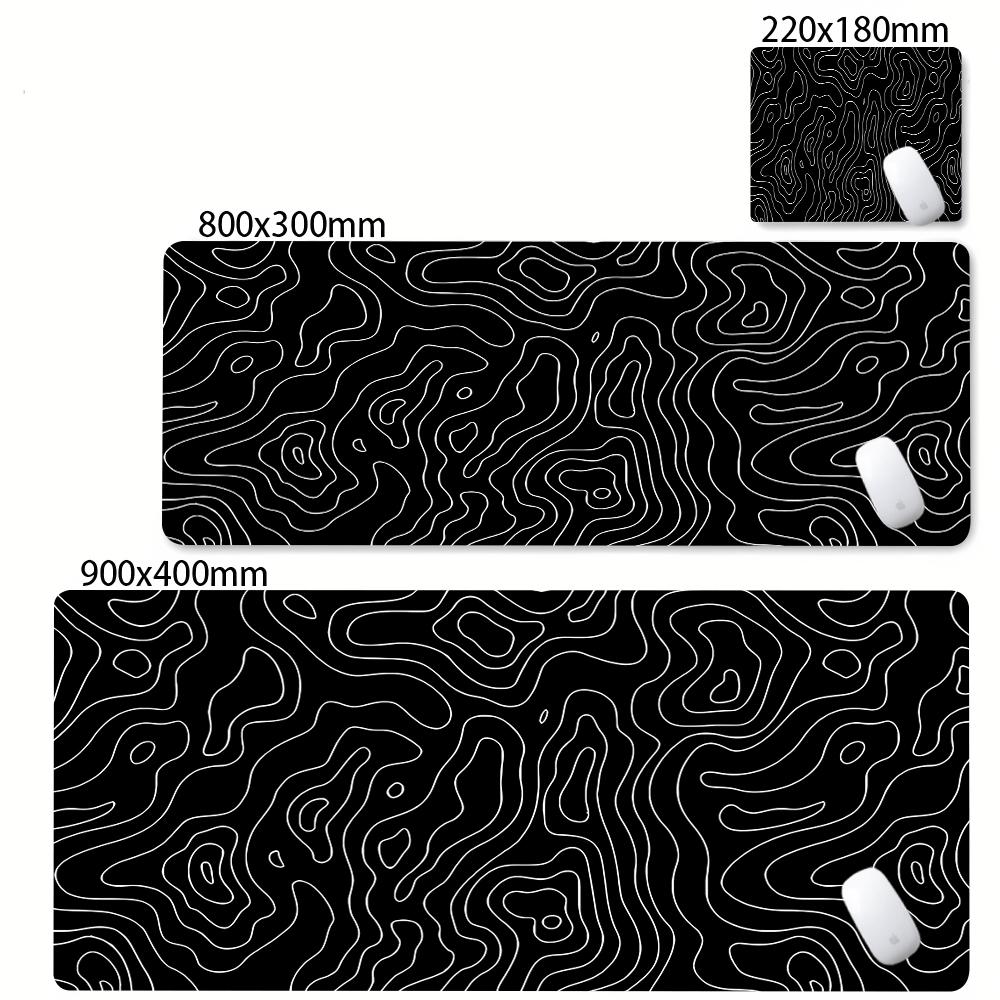 Minimalist Contour Line Extended Mouse Pad Waterproof Antislip Nonslip Desk Mat