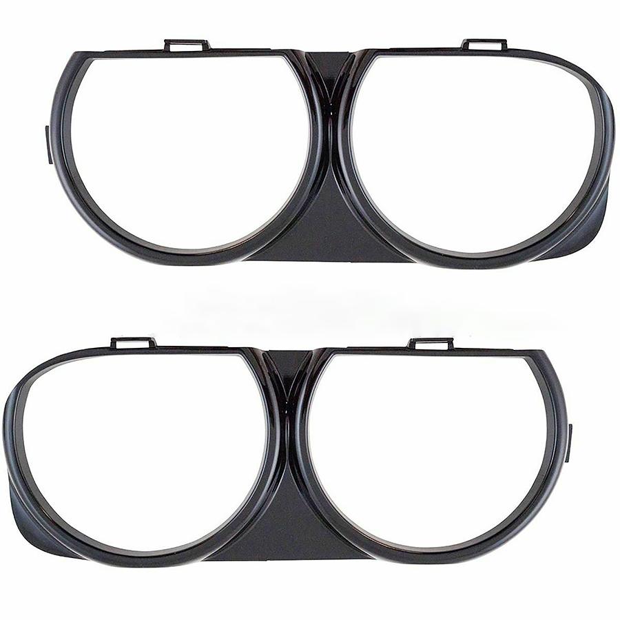 Front Headlight Lamp Bezel Trim LH LF & RH RF Pair for Dodge Challenger 2015-19