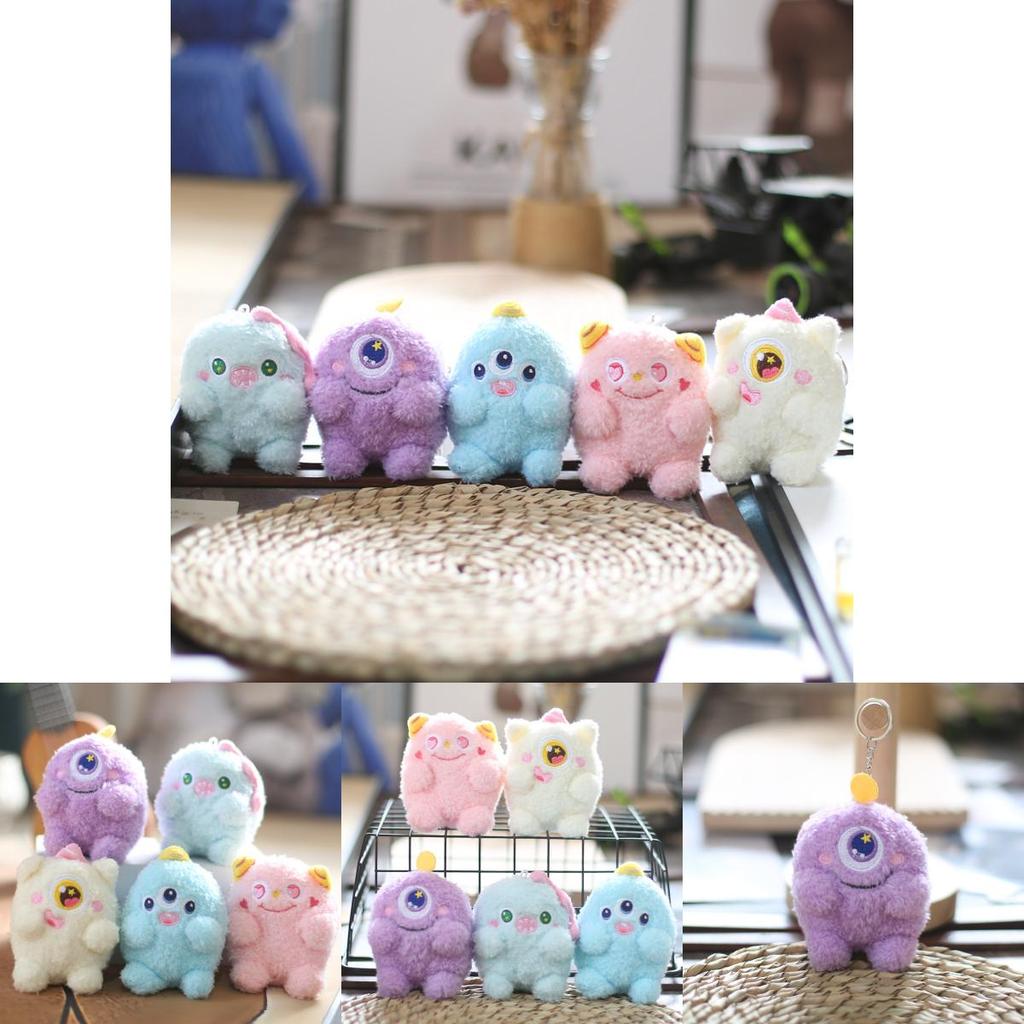 Очаровательный брелок-плюш «Маленький монстрик», восхитительный мультяшный стиль, мягкий и приятный на ощупь, с большими глазами