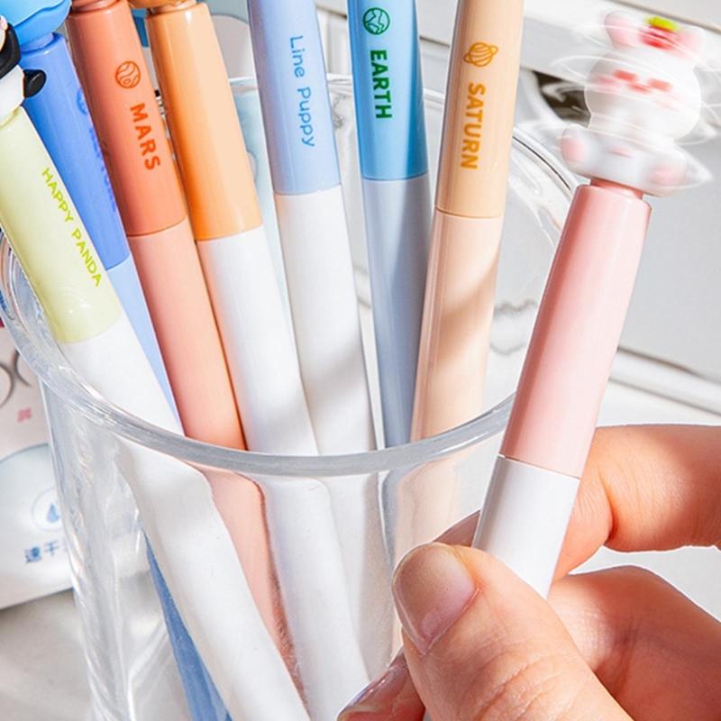 4Pcs Erasable Gel Pen Twist Action Gel Inks Pen 0.5mm Quick Dry Rotatable Gel Inks Pen for Writing Journaling Blue Inks