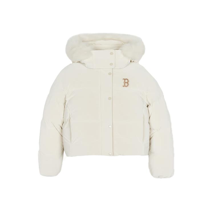 New MLB Boston Red Sox Down Jacket Women's Dark Cream 3FDJB2146-43CRD