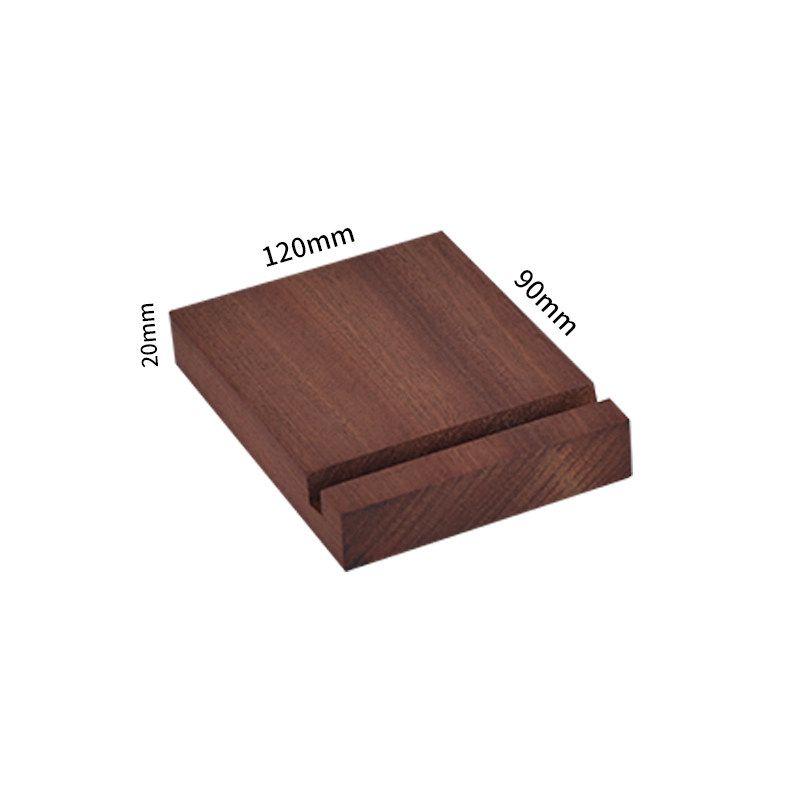 Fangye | Black Walnut Menu Holder Folder Solid Wood Base Plate Retro Textured Design Japanese Style Brass Coffee Restaurant