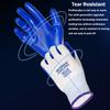 Nylon Nitrile Gloves Nitrile Safety Gloves Non-slip Labor Protection  Industrial