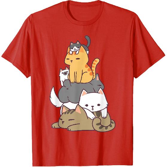 Pile of Kitty Cats Funny Cute Cat Lover Gift T-Shirt