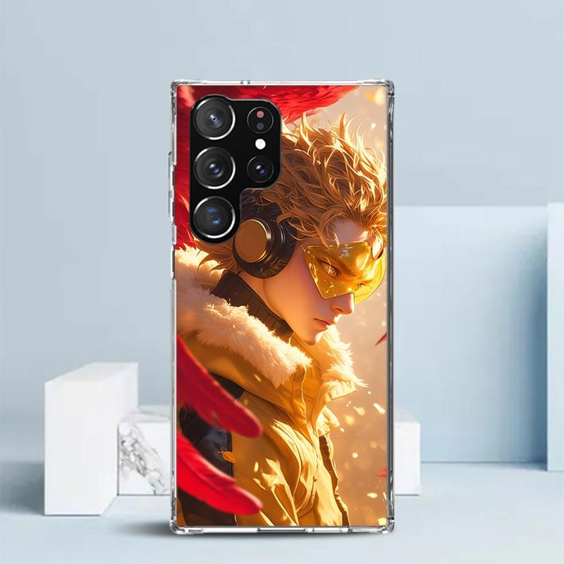 Чехол-книжка Hawks MHA My Hero A-Academy для Samsung Galaxy S25 Edge S26 S24 S23 Ultra Чехол для телефона S22 S21 Plus S20 FE С рисунком