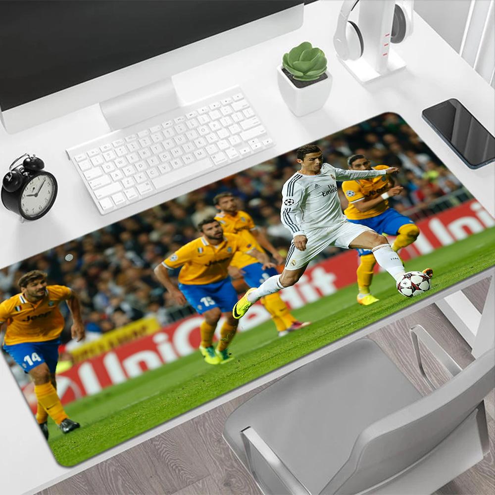 Cristiano Ronaldo Scores Goal Gaming Mouse Pad Office Mouse Mats HD Print Desk Pad Non-Slip Rubber Bottom Suitable for Office Gaming PC Laptop