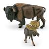 Highquality Plastic American Bison And Elk Models For Kids Decoration Room