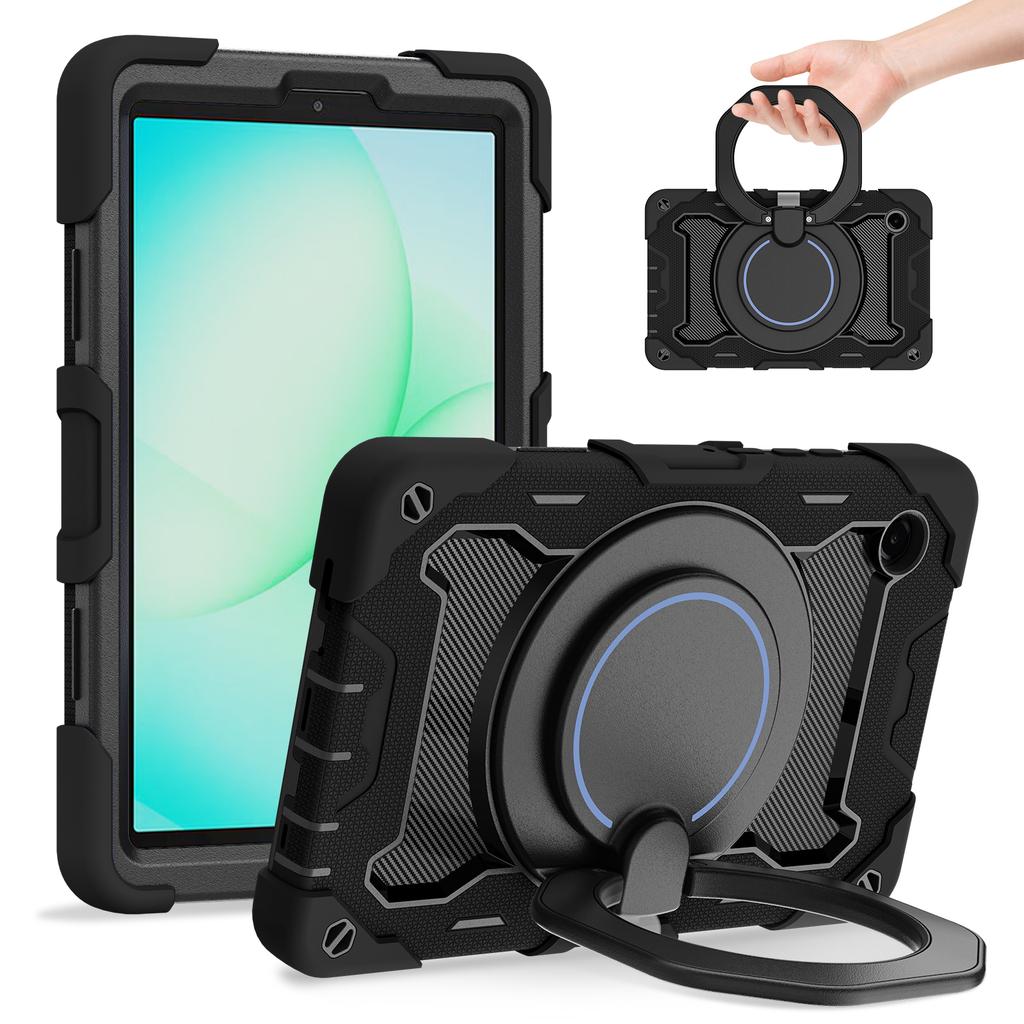 For Samsung Galaxy Tab A11 Case with Kickstand PC + Silicone Shockproof Rugged Tablet Cover