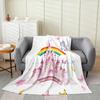 Gnome Sunflower Fleece Throw Blanket Queen Inch Dwarf Polka Dots Flannel Blanket for Men Women Cute Cartoon Yellow Farmhouse