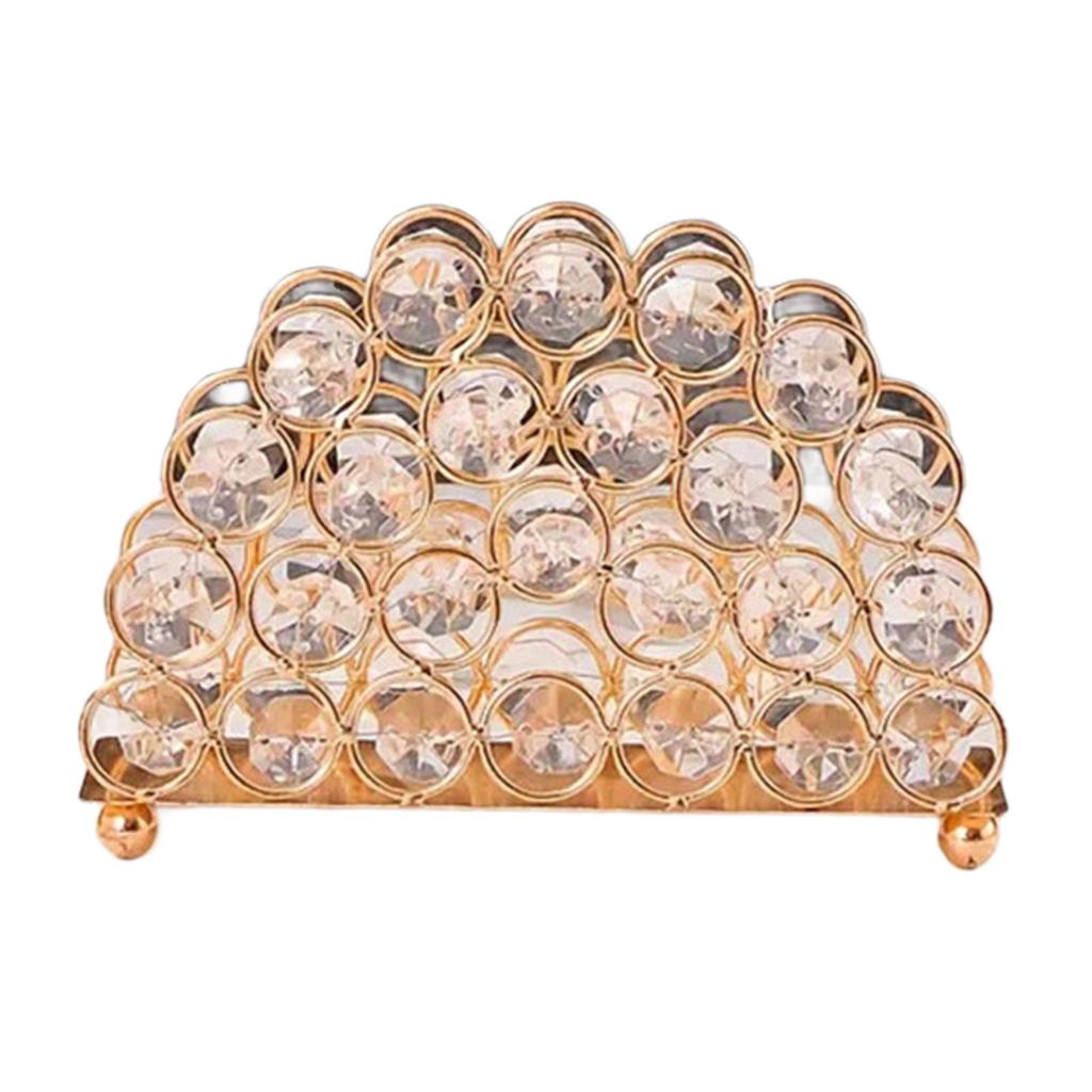 Отдельно стоящая стойка для бумажных полотенец Golden Crystal, современная овальная подставка для салфеток для гостиной или ванной комнаты, диспенсер для салфеток