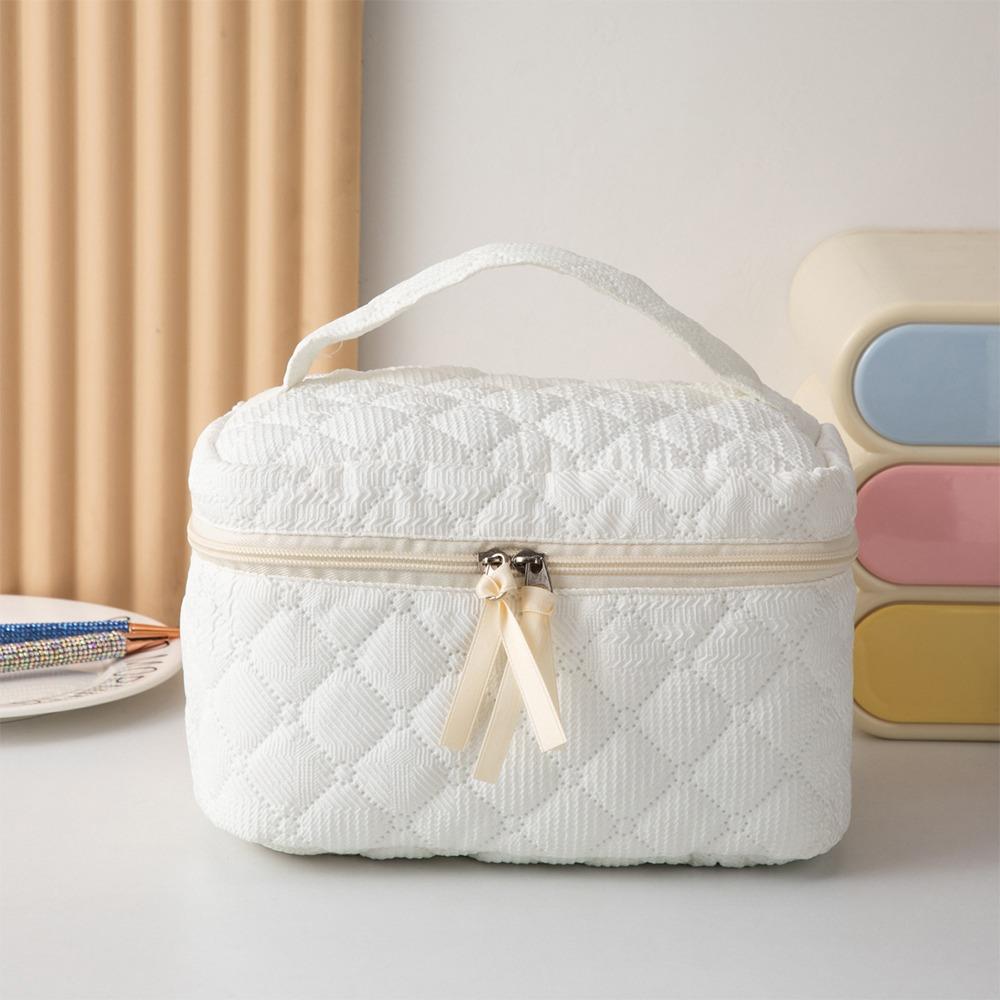 INS Стеганая косметичка большого объема Многофункциональная косметичка Портативная сумка для туалетных принадлежностей Женская Девочки