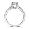Fashion Rectangle Cut 5*8MM VVS1 D Color Real Moissanite Diamond 925 Sterling Silver Ring for Women Anniversary Gift