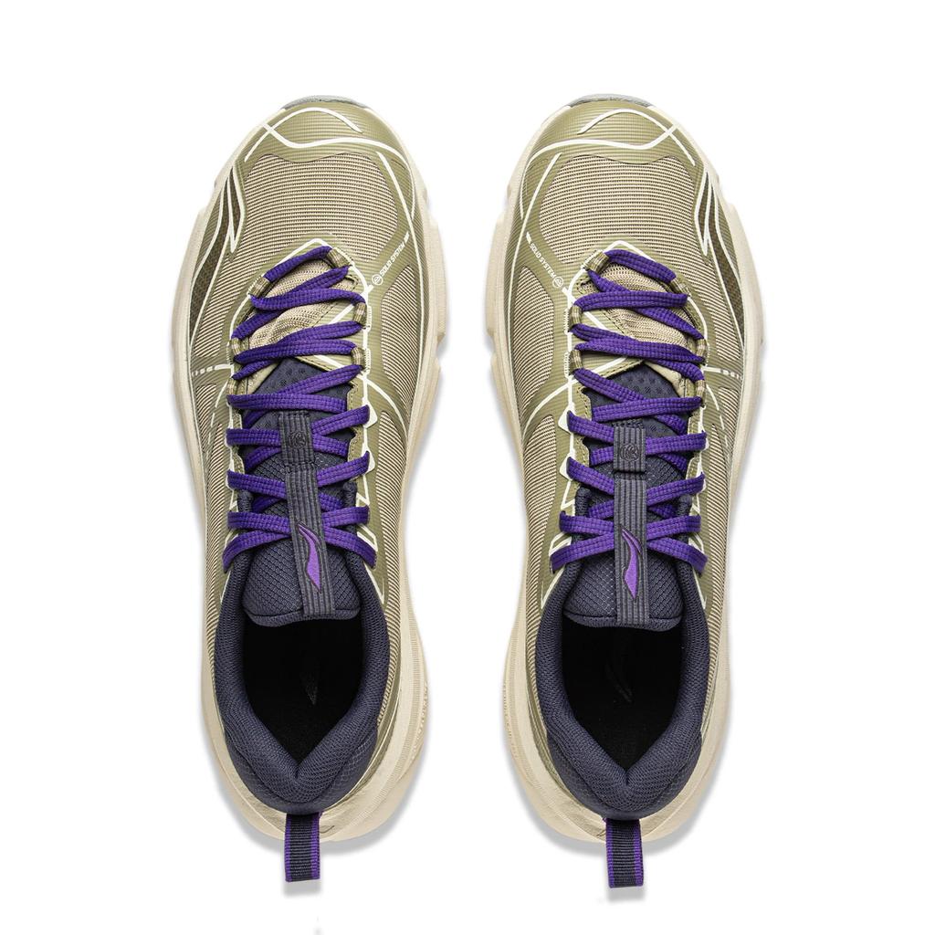 Li Ning Outdoor CF Trail TPU Спортивная Мода Амортизация Поддержка Отскок Сцепление Низкие Треккинговые Ботинки Унисекс треккинговые ботинки Сандаловое дерево-Зеленый AHTV027-8