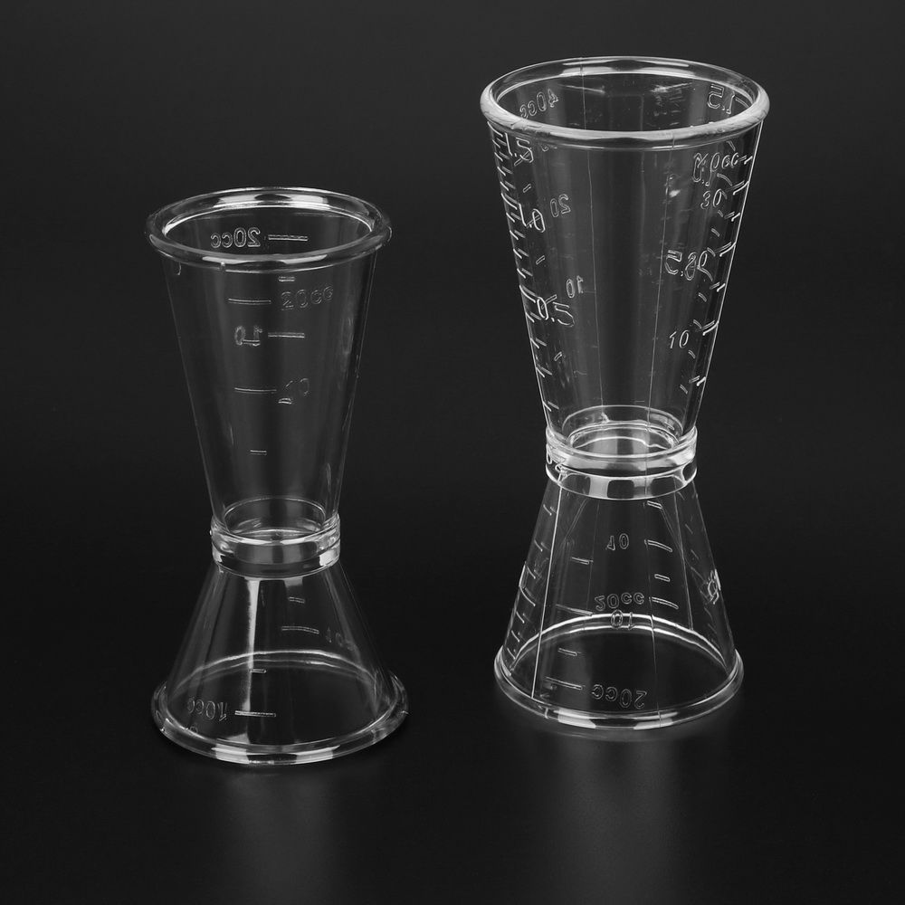 Party Bar Single Drink  Jigger Short Cocktail Shaker Double Shot Measure Cup