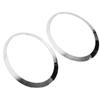 1 Pair Headlight Trim Ring Left Right 51137300631 Head Lights Bezel for Cooper F55 F56 F57
