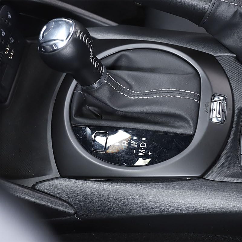 Hcilloend New Mazda Roadster RF ND Series Applicable To Shift Panel Shift Cover Center Control Shift Panel Cover Made of ABS Easy To Install Paste