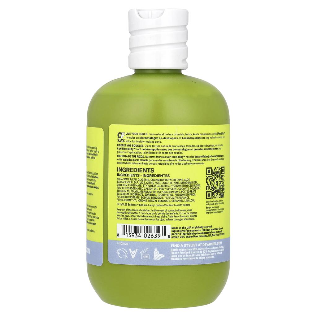 DevaCurl Low-Poo® Original, Mild Foaming Cleanser, for Dry and Coarse Curls, 12 Fl Oz (355 Ml)