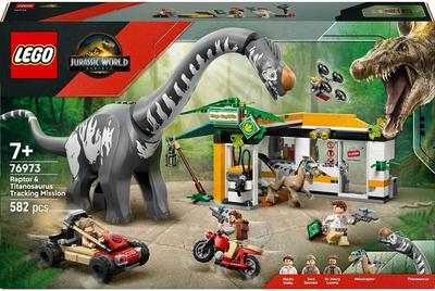 LEGO Конструктор Jurassic World – Раптор и Титанозавр: Великий следопыт (76973)