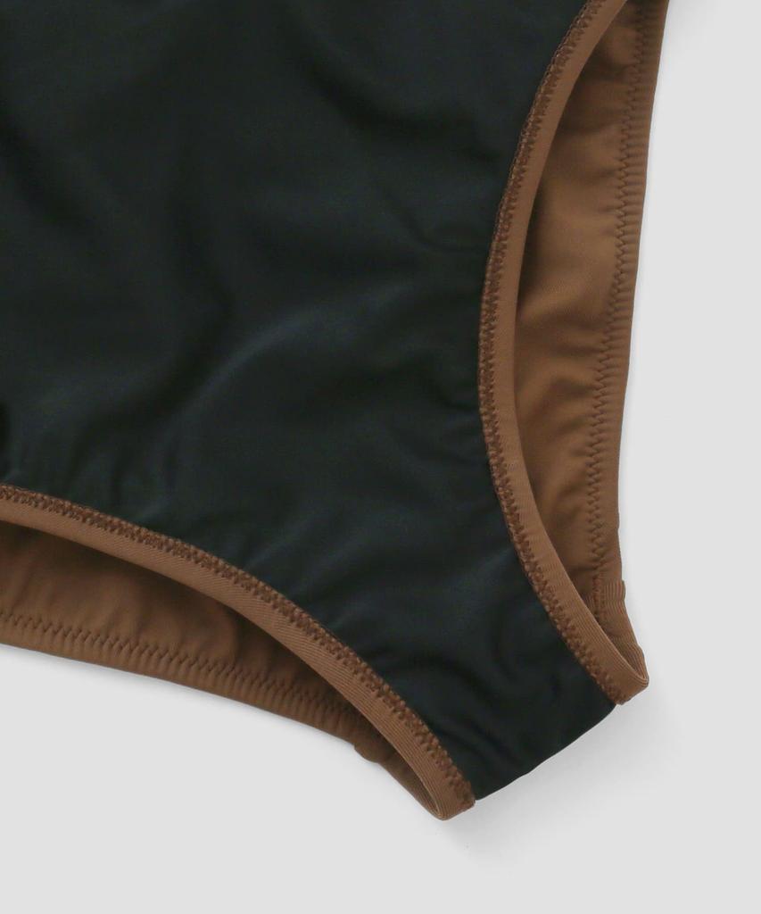 Swimwear Imported Brown [Sanai Paradise] One-piece Swimsuit, Fabric, 55-53-4-1035,