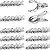20Pcs Garden Clips, 2.3 Inch Greenhouse Clamps, Stainless Steel Greenhouse Clip for Netting, Heavy Duty Row Cover Clips with a Strong Grip