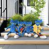 30cm Cartoon Smile Pete Cat Plush Toy Anime Blue Kitty Animal Stuffed Doll Accompany Baby Sleeping Dolls Kids Birthday Present