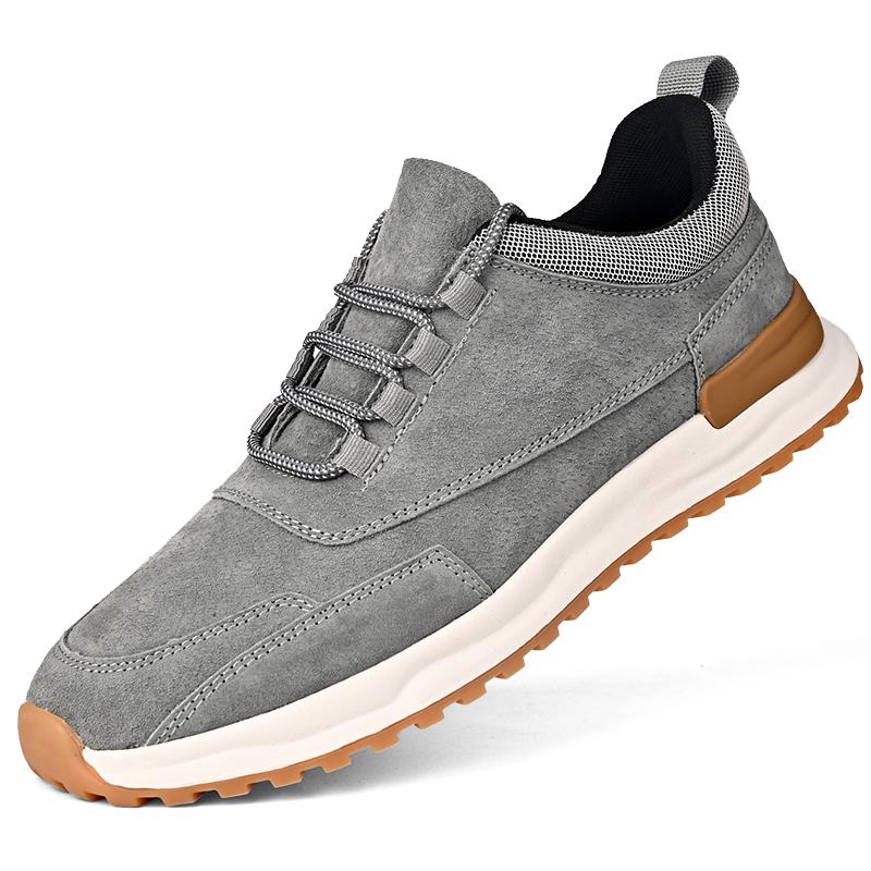 Весна-лето Мужская мода Легкие удобные кроссовки для ходьбы Повседневная обувь на шнуровке Мужские кроссовки из натуральной кожи
