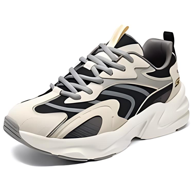Skechers DLites Ткань Синтетическая кожа Низкие Папины кроссовки Мужские кроссовки Белый Черный 118326-NTBK